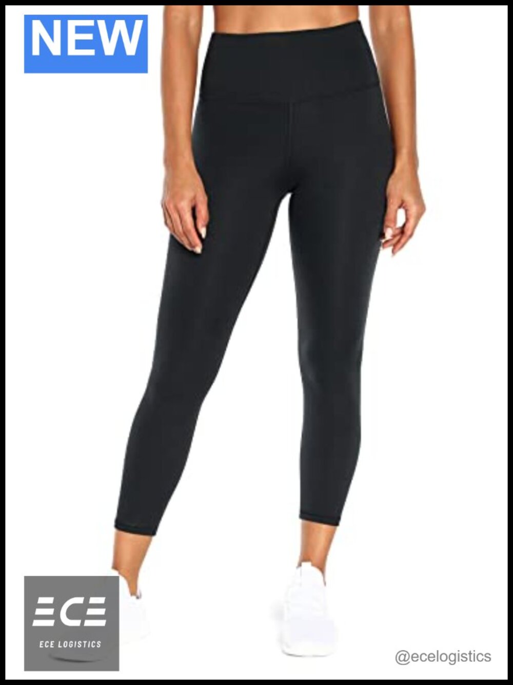 High Rise Capri Legging Tummy Control Moisture Wicking